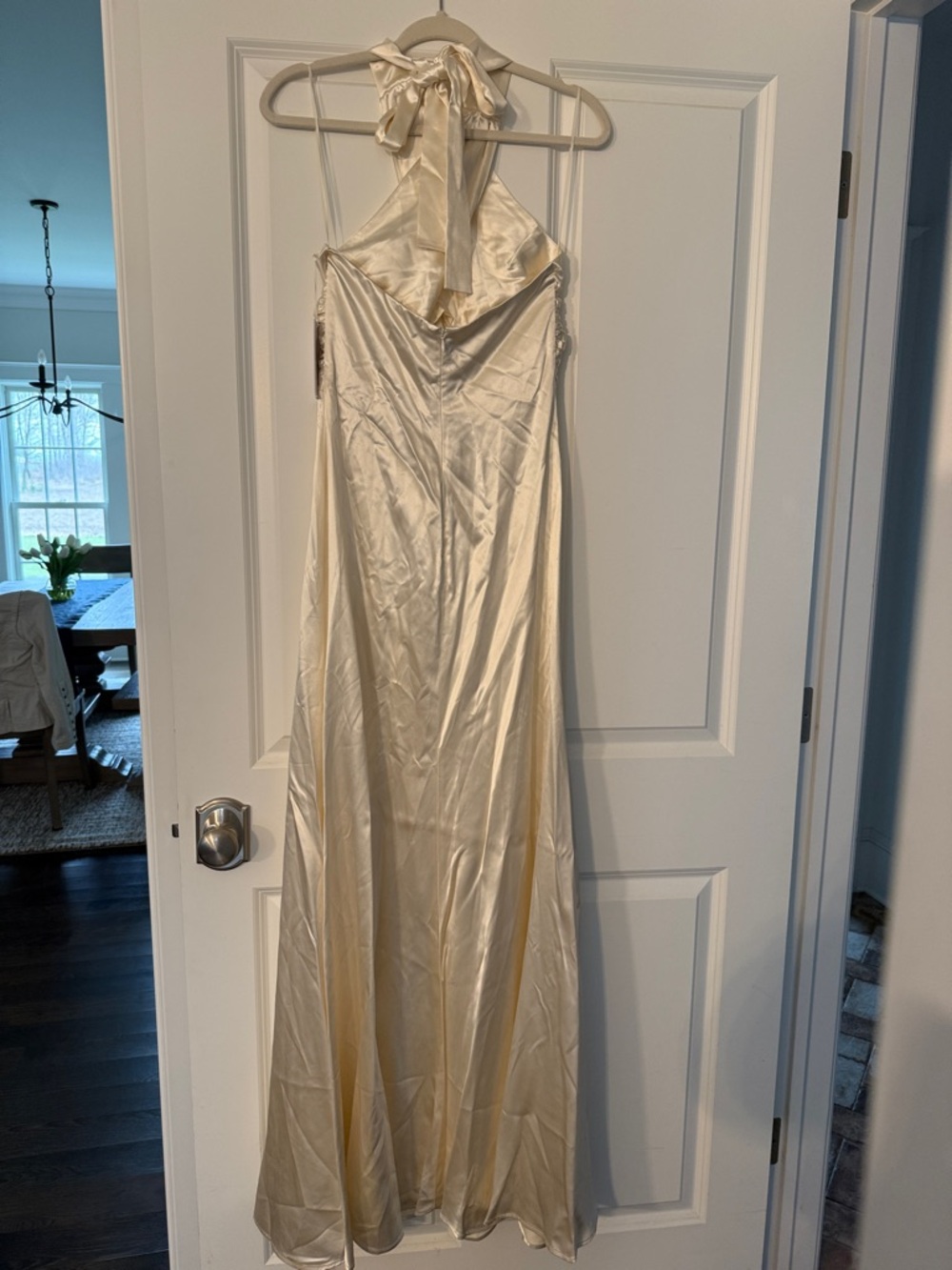 Reformation Veria Silk Maxi Dress in Ivory NWT size 2 - Picture 11 of 11